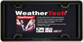 WeatherTech ClearFrame License Plate Frame, (No Cover) - Black