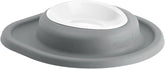 WeatherTech Single Low Pet Feeding System w/Plastic Dog/Cat Bowls - 8 oz (1 Cup) Dark Grey (PSL0801DG)