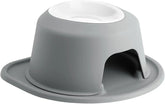 WeatherTech Single High Pet Feeding System w/Plastic Dog/Cat Bowls - 6" High Stand Dark Grey (PSH3206DGDG)