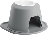WeatherTech Single High Pet Feeding System w/Plastic Dog/Cat Bowls - 8" High Stand Dark Grey (PSH3208DGDG)