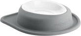 WeatherTech Single Low Pet Feeding System w/Plastic Dog/Cat Bowls - 64 oz (8 Cups) Dark Grey (PSL6403DG)