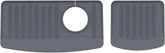 WeatherTech FaucetMat Duo - Protect Your Kitchen & Bathroom Countertops - Dark Grey/Slate