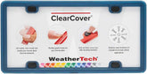 WeatherTech ClearCover License Plate Cover and Frame, Navy Blue