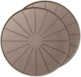 WeatherTech 15" Plant Mats/Coasters - for Floor Protection from Planter Spills, leaks and Soil (8A15CST2PKTN)- Tan (2-Pack)