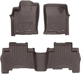 WeatherTech FloorLiner HP Custom Fit Floor Mats for Lexus GX, 4Runner 1st & 2nd Row (474931IM-472862IM), Cocoa