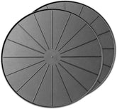 WeatherTech 18" Plant Mats/Coasters - for Floor Protection from Planter Spills, leaks and Soil (8A18CST2PKBK)- Black (2-Pack)
