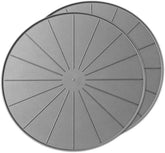WeatherTech 18" Plant Mats/Coasters - for Floor Protection from Planter Spills, leaks and Soil (8A18CST2PKGR)- Grey (2-Pack)