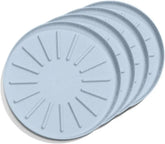 WeatherTech 4" Drink Coasters for Home Surfaces, Anti-Skid, No-Slip knibs - Set of 4, Blue - (8A4CSTBL)
