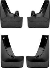 WeatherTech Custom No Drill Splash Guard MudFlaps for GMC Yukon, Suburban, Yukon XL - Front & Rear Set (110125-120125), Black