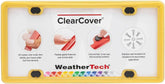 WeatherTech ClearCover License Plate Cover and Frame, Golden Yellow