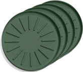 WeatherTech 4" Drink Coasters for Home Surfaces, Anti-Skid, No-Slip knibs - Set of 4, Green - (8A4CSTGN)
