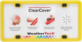 WeatherTech ClearCover License Plate Cover and Frame, Yellow
