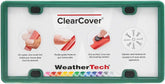 WeatherTech ClearCover License Plate Cover and Frame, Green