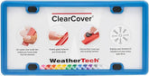 WeatherTech ClearCover License Plate Cover and Frame, Baby Blue