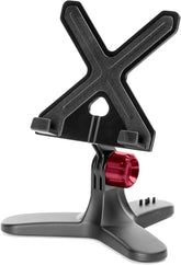 WeatherTech TabletHolder with Red Billet Knobs - Tablet Holder for Desktop, Tabletop or Kitchen Counter Top Non Slip Multi Surface Holder