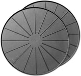 WeatherTech 15" Plant Mats/Coasters - for Floor Protection from Planter Spills, leaks and Soil (8A15CST2PKBK)- Black (2-Pack)