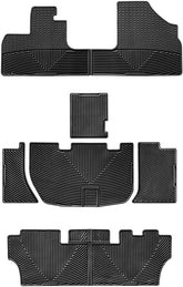 WeatherTech All-Weather Floor Mats for Honda Odyssey Full Set (W48-W159-W160), Black