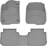 WeatherTech FloorLiner HP Custom Fit Floor Mats for Honda CR-V, CR-V Hybrid - 1st & 2nd Row (461780-1-2IM), Grey