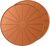 WeatherTech 18" Plant Mats/Coasters - for Floor Protection from planter spills, leaks and soil (8A18CST2PKTC)- Terra Cotta (2-Pack)