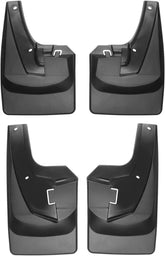 WeatherTech Custom No Drill Splash Guard MudFlaps for RAM Ram 2500/3500, Ram Truck 2500/3500 - Front & Rear Set (110108-120108), Black