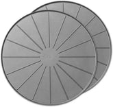 WeatherTech 15" Plant Mats/Coasters - for Floor Protection from Planter Spills, leaks and Soil (8A15CST2PKGR)- Grey (2-Pack)