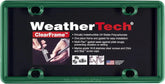 WeatherTech ClearFrame License Plate Frame, Green