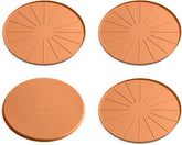 WeatherTech 12" Coasters for Home Surfaces, Anti-Skid, No-Slip knibs - Set of 4, Terra Cotta - (8A12CSTTC)