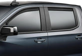 WeatherTech Custom Fit Side Window Deflectors for GMC Sierra 1500 Limited, Silverado 1500 LTD, Sierra 1500 - (82930IMB), Matte Black