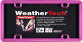 WeatherTech ClearFrame License Plate Frame, Hot Pink