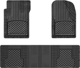 WeatherTech Trim-to-Fit Floor Mat - Semi Universal Vehicle Mats - 1st & 2nd Row 3-Piece Set (Black)