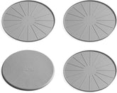 WeatherTech 12" Coasters for Home Surfaces, Anti-Skid, No-Slip knibs - Set of 4, Grey - (8A12CSTGR)