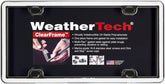 WeatherTech ClearFrame License Plate Frame, White/Black