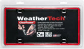 WeatherTech ClearFrame License Plate Frame, Red/Black
