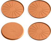 WeatherTech 8" Coasters for Home Surfaces, Anti-Skid, No-Slip knibs - Set of 4, Terra Cotta - (8A8CSTTC)
