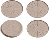 WeatherTech 6" Drink Coasters for Home Surfaces, Anti-Skid, No-Slip knibs - Set of 4, Tan - (8A6CSTTN)