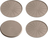 WeatherTech 10" Coasters for Home Surfaces, Anti-Skid, No-Slip knibs - Set of 4, Tan - (8A10CSTTN)