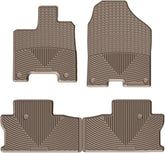 WeatherTech All-Weather Floor Mats for Honda Ridgeline 1st & 2nd Row (W415TN-W416TN), Tan