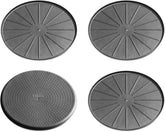 WeatherTech 10" Coasters for Home Surfaces, Anti-Skid, No-Slip knibs - Set of 4, Black - (8A10CSTBK)