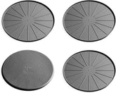 WeatherTech 12" Coasters for Home Surfaces, Anti-Skid, No-Slip knibs - Set of 4, Black - (8A12CSTBK)