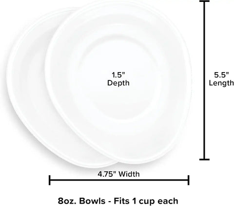 WeatherTech Extra Pair of Bowls - 8 oz, BPA-Free Plastic (TR08BWLPR)