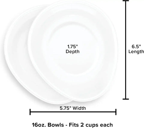 WeatherTech Extra Pair of Bowls - 16 oz, BPA-Free Plastic (TR16BWLPR)