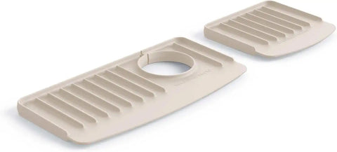 WeatherTech FaucetMat Duo - Protect Your Kitchen & Bathroom Countertops - Tan/Sand