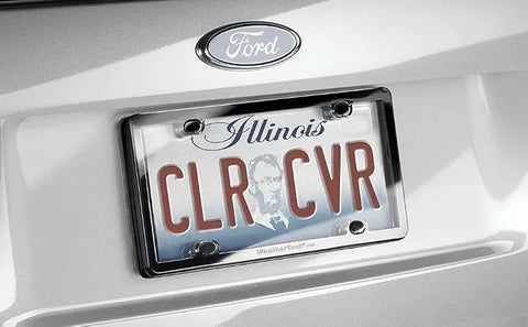 WeatherTech ClearCover License Plate Cover and Frame, Baby Blue