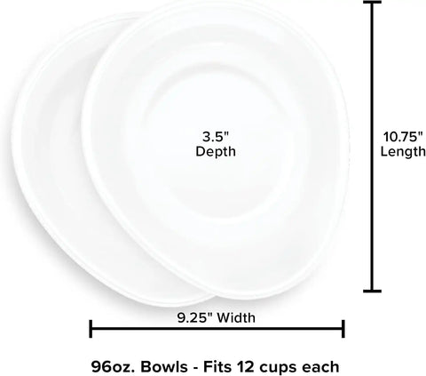 WeatherTech Extra Pair of Bowls - 96 oz, BPA-Free Plastic (TR96BWLPR)