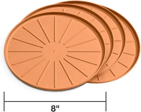WeatherTech 8" Coasters for Home Surfaces, Anti-Skid, No-Slip knibs - Set of 4, Terra Cotta - (8A8CSTTC)