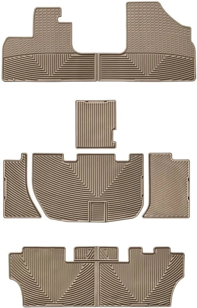 WeatherTech All-Weather Floor Mats for Honda Odyssey Full Set (W48TNW159TNW160), Tan