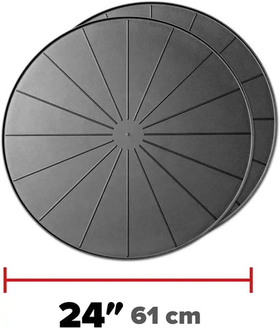 WeatherTech 24" Project Mats/Coasters - Contain Projects and Their Messes (8A22CST2PKBK) - Black (2-Pack)
