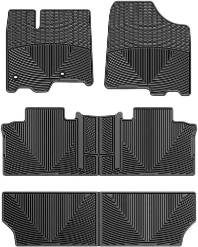 WeatherTech All-Weather Floor Mats for Toyota Sienna Full Set (WTCB292244245), Black