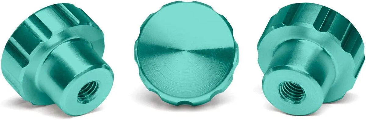 WeatherTech 3-Pack of Solid Billet Aluminum Knobs for CupFone - Turquoise