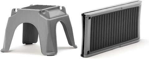 WeatherTech Easy Ramp - Non-Slip Dog Ramp for Cars, Trucks & SUV's - Supports Up to 300 lbs. - Safe Way for Pets to Access Camper,Car, Bed, Couch & Other Home Areas, Gray/Black
